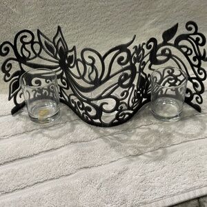 PartyLite Lotus Scroll Centerpiece Candle Holder